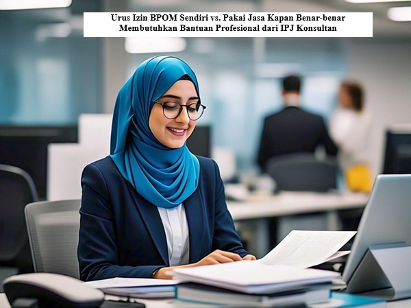 urus izin BPOM sendiri vs. pakai jasa